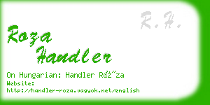 roza handler business card